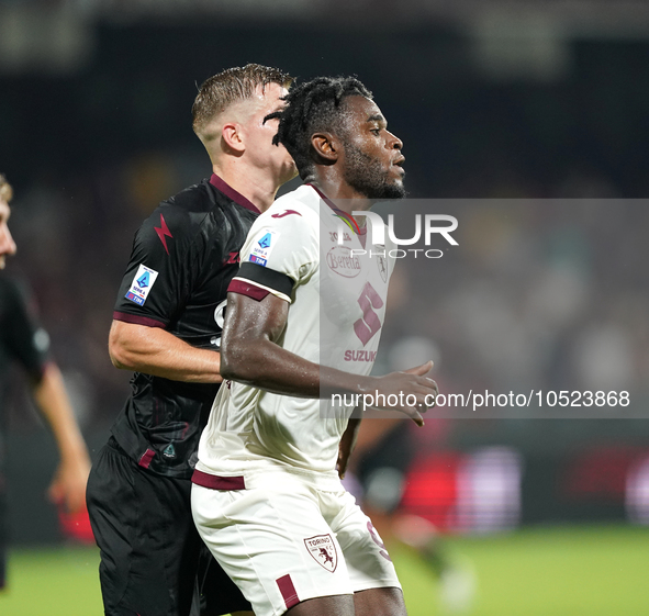 Duvan Zapata of Torino Fc during the Serie A TIM match between US Salernitana and Torino FC in Salerno, Italy, on September 18, 2023. 