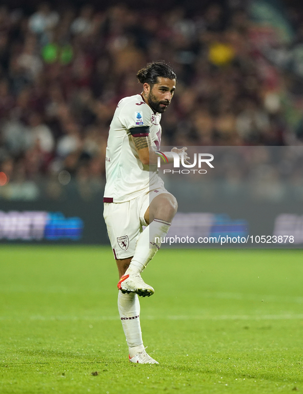 Ricardo Rodríguez of Torino Fc during the Serie A TIM match between US Salernitana and Torino FC in Salerno, Italy, on September 18, 2023. 