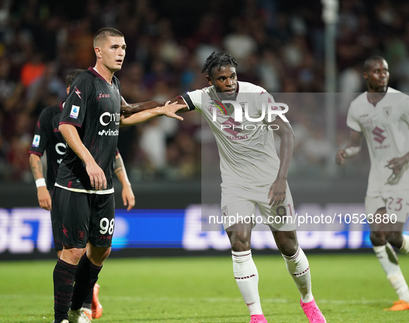 Duvan Zapata of Torino Fc during the Serie A TIM match between US Salernitana and Torino FC in Salerno, Italy, on September 18, 2023. 