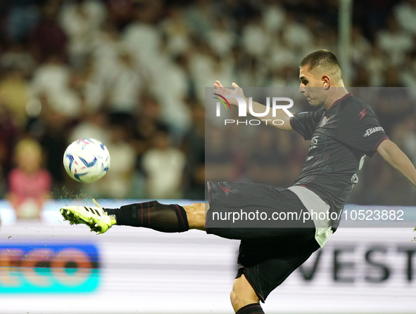 Lorenzo Pirola of Us Salernitana 1919 during the Serie A TIM match between US Salernitana and Torino FC in Salerno, Italy, on September 18,...