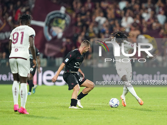 Yann Karamoh of Torino Fc during the Serie A TIM match between US Salernitana and Torino FC in Salerno, Italy, on September 18, 2023. (