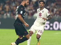 Valentino Lazaro of Torino Fc during the Serie A TIM match between US Salernitana and Torino FC in Salerno, Italy, on September 18, 2023. (