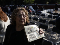 September 19, 2023, Mexico City, Mexico: Colonists of the Nuevo Leon building (collapsed in the 1985 earthquake) and the Nonoalco Tlatelolco...