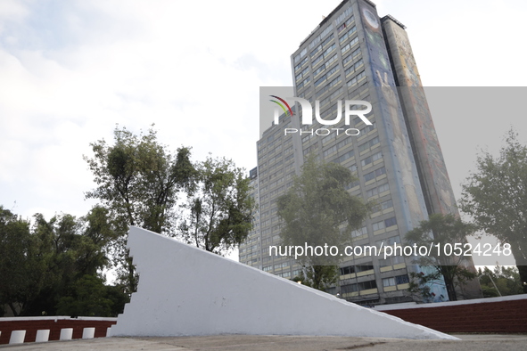 September 19, 2023, Mexico City, Mexico: The Nonoalco Tlatelolco Housing Unit that recorded hundreds of deaths and missing people in the 198...