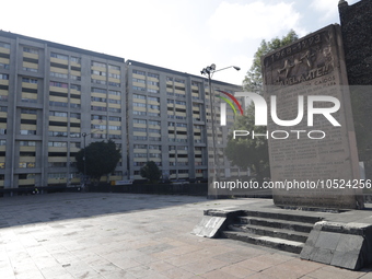 September 19, 2023, Mexico City, Mexico: The Nonoalco Tlatelolco Housing Unit that recorded hundreds of deaths and missing people in the 198...