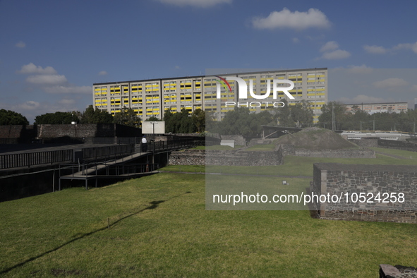 September 19, 2023, Mexico City, Mexico: The Nonoalco Tlatelolco Housing Unit that recorded hundreds of deaths and missing people in the 198...