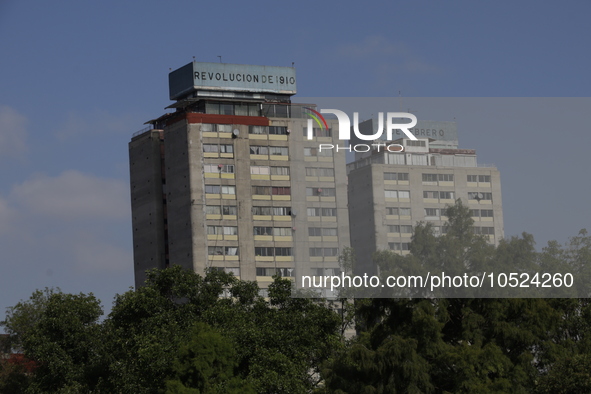 September 19, 2023, Mexico City, Mexico: The Nonoalco Tlatelolco Housing Unit that recorded hundreds of deaths and missing people in the 198...