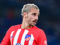 Antoine Griezmann of Atletico de Madrid looks on during the UEFA Champions League Group E match between SS Lazio v Atletico de Madrid at Sta...