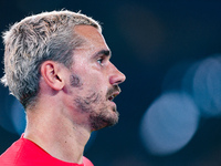 Antoine Griezmann of Atletico de Madrid looks on during the UEFA Champions League Group E match between SS Lazio v Atletico de Madrid at Sta...