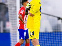 Ivan Provedel goalkeeper of SS Lazio celebrates scoring his side first goal during the UEFA Champions League Group E match between SS Lazio...