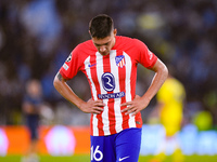 Nahuel Molina of Atletico de Madrid looks dejected after Ivan Provedel of SS Lazio scored first goal during the UEFA Champions League Group...