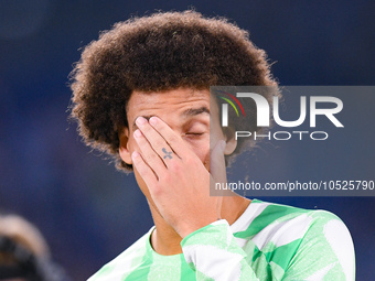 Axel Witsel of Atletico de Madrid looks dejected during the UEFA Champions League Group E match between SS Lazio v Atletico de Madrid at Sta...