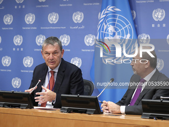 Philippe Lazzarini, Commissioner-General of the United Nations Relief and Works Agency for Palestine Refugees in the Near East (UNRWA), and...