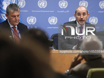 Philippe Lazzarini, Commissioner-General of the United Nations Relief and Works Agency for Palestine Refugees in the Near East (UNRWA), and...