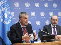 Philippe Lazzarini, Commissioner-General of the United Nations Relief and Works Agency for Palestine Refugees in the Near East (UNRWA), and...