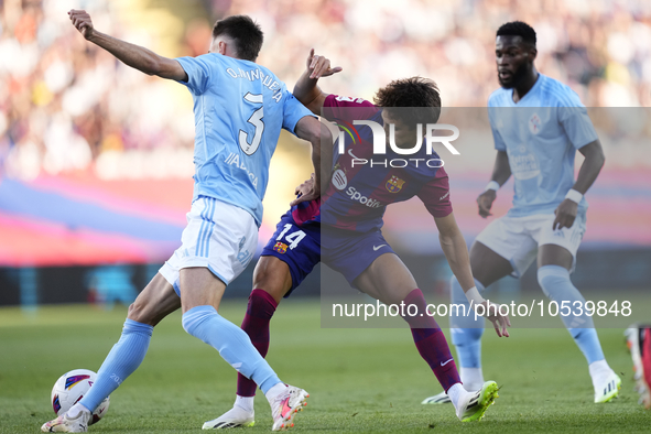 Joao Felix second striker of Barcelona and Portugal in action during the LaLiga EA Sports match between FC Barcelona and Celta Vigo at Estad...