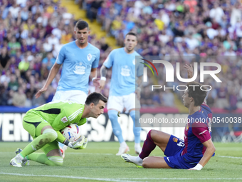 Joao Felix second striker of Barcelona and Portugal shooting to goal during the LaLiga EA Sports match between FC Barcelona and Celta Vigo a...