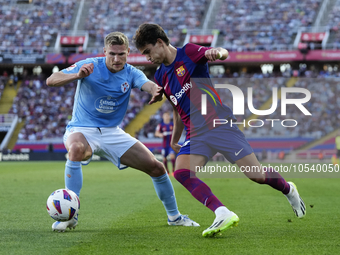 Joao Felix second striker of Barcelona and Portugal in action during the LaLiga EA Sports match between FC Barcelona and Celta Vigo at Estad...