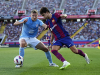 Joao Felix second striker of Barcelona and Portugal in action during the LaLiga EA Sports match between FC Barcelona and Celta Vigo at Estad...