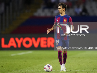 Joao Felix second striker of Barcelona and Portugal during the LaLiga EA Sports match between FC Barcelona and Celta Vigo at Estadi Olimpic...