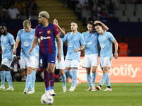 Anastasios Douvikas centre-forward of Celta de Vigo and Greece celebrates after scoring his sides first goal during the LaLiga EA Sports mat...