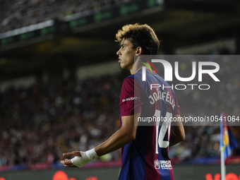 Joao Felix second striker of Barcelona and Portugal during the LaLiga EA Sports match between FC Barcelona and Celta Vigo at Estadi Olimpic...