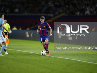 during the LaLiga EA Sports match between FC Barcelona and Celta Vigo at Estadi Olimpic Lluis Companys on September 23, 2023 in Barcelona, S...