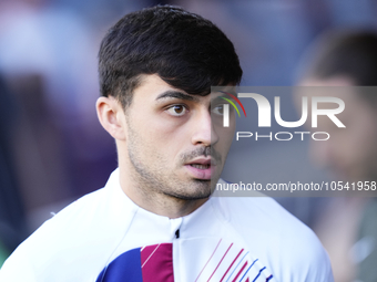 Pedri central midfield of Barcelona and Spain prior the LaLiga EA Sports match between FC Barcelona and Celta Vigo at Estadi Olimpic Lluis C...