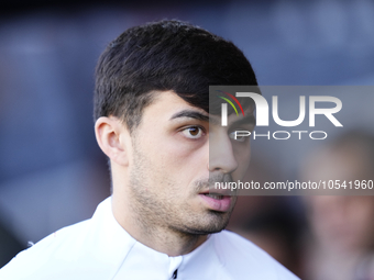 Pedri central midfield of Barcelona and Spain prior the LaLiga EA Sports match between FC Barcelona and Celta Vigo at Estadi Olimpic Lluis C...