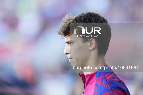 Joao Felix second striker of Barcelona and Portugal during the LaLiga EA Sports match between FC Barcelona and Celta Vigo at Estadi Olimpic...