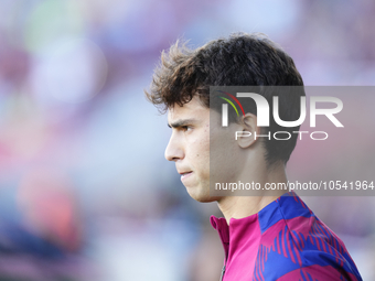 Joao Felix second striker of Barcelona and Portugal during the LaLiga EA Sports match between FC Barcelona and Celta Vigo at Estadi Olimpic...