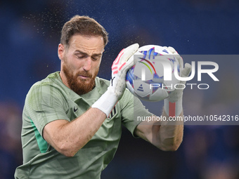 Jan Oblak of Atletico de Madrid during the UEFA Champions League Group E match between SS Lazio v Atletico de Madrid at Stadio Olimpico Roma...