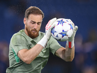 Jan Oblak of Atletico de Madrid during the UEFA Champions League Group E match between SS Lazio v Atletico de Madrid at Stadio Olimpico Roma...