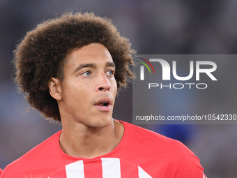 Axel Witsel of Atletico de Madrid looks on during the UEFA Champions League Group E match between SS Lazio v Atletico de Madrid at Stadio Ol...