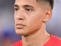 Nahuel Molina of Atletico de Madrid looks on during the UEFA Champions League Group E match between SS Lazio v Atletico de Madrid at Stadio...