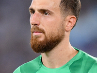 Jan Oblak of Atletico de Madrid looks on during the UEFA Champions League Group E match between SS Lazio v Atletico de Madrid at Stadio Olim...