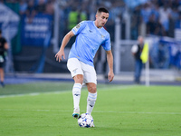 Adam Marusic of SS Lazio during the UEFA Champions League Group E match between SS Lazio v Atletico de Madrid at Stadio Olimpico Roma on Sep...