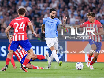 Luis Alberto of SS Lazio during the UEFA Champions League Group E match between SS Lazio v Atletico de Madrid at Stadio Olimpico Roma on Sep...