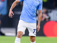 Adam Marusic of SS Lazio during the UEFA Champions League Group E match between SS Lazio v Atletico de Madrid at Stadio Olimpico Roma on Sep...