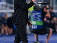 Diego Simeone head coach of Atletico de Madrid gestures during the UEFA Champions League Group E match between SS Lazio v Atletico de Madrid...