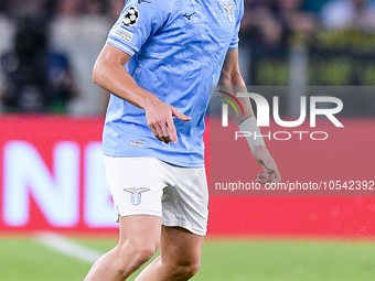 Gil Patric of SS Lazio during the UEFA Champions League Group E match between SS Lazio v Atletico de Madrid at Stadio Olimpico Roma on Septe...