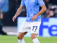 Adam Marusic of SS Lazio during the UEFA Champions League Group E match between SS Lazio v Atletico de Madrid at Stadio Olimpico Roma on Sep...