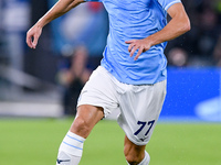 Adam Marusic of SS Lazio during the UEFA Champions League Group E match between SS Lazio v Atletico de Madrid at Stadio Olimpico Roma on Sep...