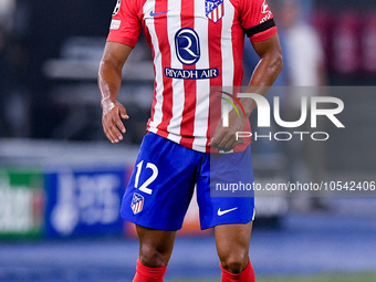 Samuel Lino of Atletico de Madrid during the UEFA Champions League Group E match between SS Lazio v Atletico de Madrid at Stadio Olimpico Ro...