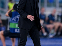 Diego Simeone head coach of Atletico de Madrid looks on during the UEFA Champions League Group E match between SS Lazio v Atletico de Madrid...