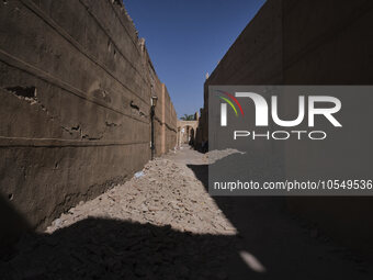 Marrakech, Morocco, 2023/09/11. Just a few days after the terrible earthquake in Morocco, the city of Marrakech is slowly getting back to li...