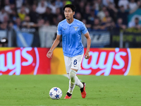 Daichi Kamada of SS Lazio during the UEFA Champions League Group E match between SS Lazio v Atletico de Madrid at Stadio Olimpico Roma on Se...