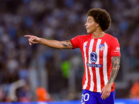 Axel Witsel of Atletico de Madrid gestures during the UEFA Champions League Group E match between SS Lazio v Atletico de Madrid at Stadio Ol...