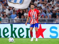 Mario Hermoso of Atletico de Madrid during the UEFA Champions League Group E match between SS Lazio v Atletico de Madrid at Stadio Olimpico...