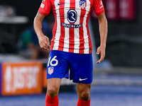 Nahuel Molina of Atletico de Madrid during the UEFA Champions League Group E match between SS Lazio v Atletico de Madrid at Stadio Olimpico...